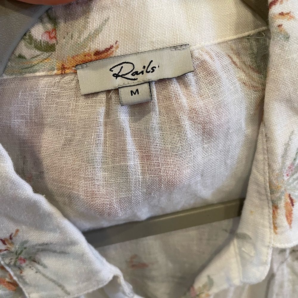 Rails Button Down Palm Trees - image 4